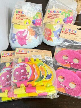 Ugly Dolls Birthday Party Supplies Decor Hats Blowers Masks Package NEW 6 Packs